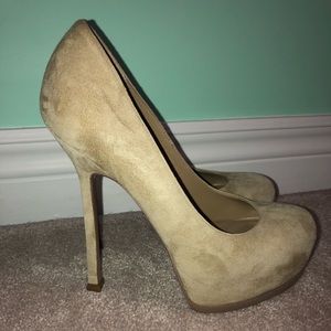 YSL tribtoo suede heels